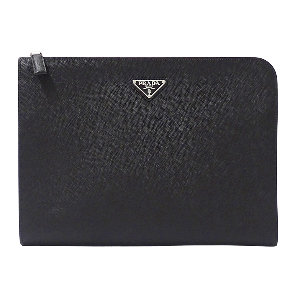 Prada handbag for women and men, brand clutch bag, second Saffiano leather, b...